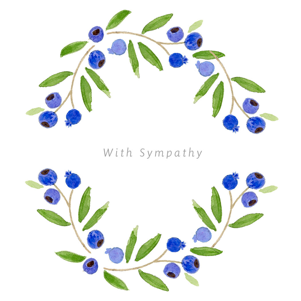 Blueberry Sympathy Wreath  