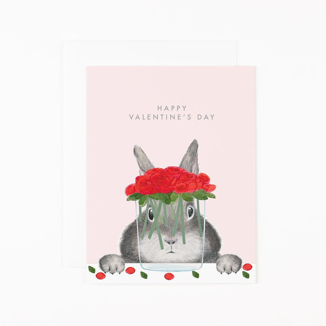 Bunny with Roses  